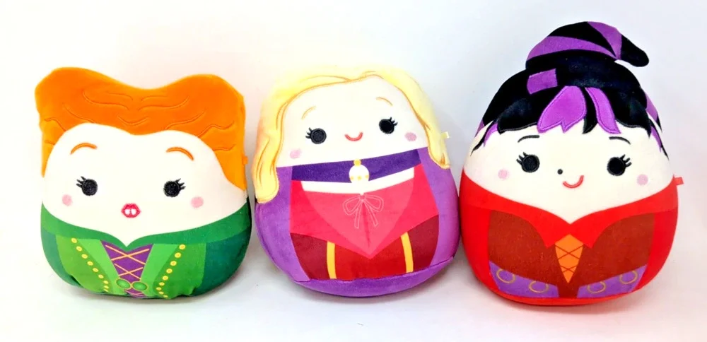 Squishmallows Disney Hocus Pocus Sanderson Sisters Halloween Set 7 Inch